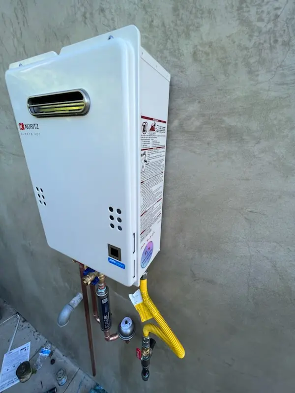 Tankless water heater installation for The Acre homes